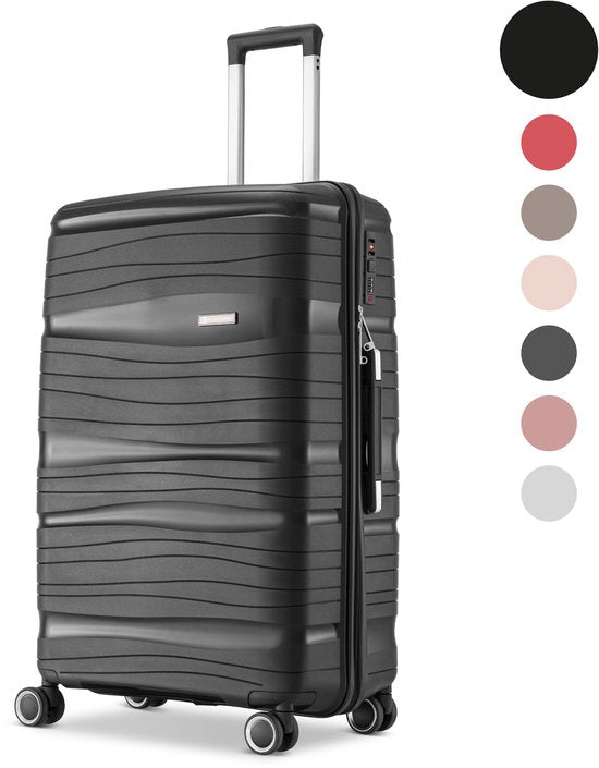Skycases Travelin' Charm medium reiskoffer 24 inch – 41x24x69 cm – 68 liter – zwart