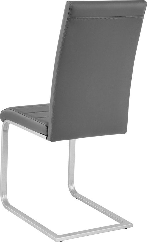 tectake® - set van 2 eetkamerstoelen Bettina grijs - 402551