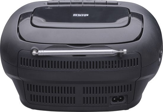 Denver TDC-280 - Boombox - DAB - FM - Radio - CD speler - Cassette - AUX input - Klok - Wekker - Zwart