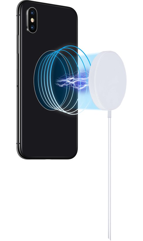 Grundig Draadloze Oplader Qi 15W – Magnetisch – USB-C – Qi-gecertificeerd – Voor iPhone & Samsung – Incl. 1 m USB-kabel