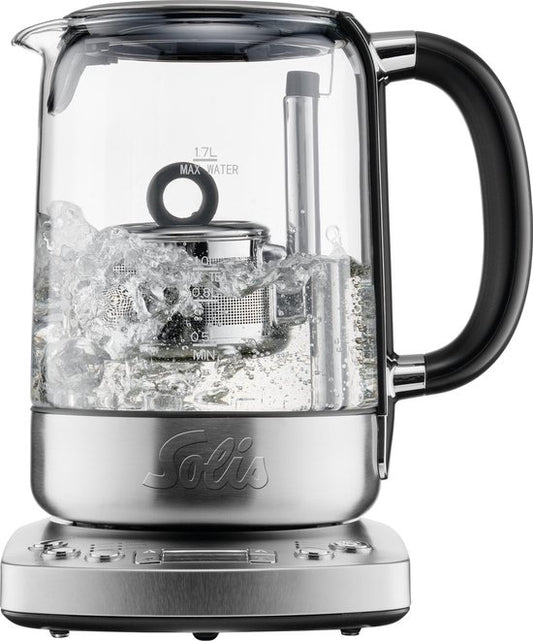 Solis Tea Kettle Automatic 5518 Waterkoker - 1.7L - RVS - BPA vrij - 1200W - 22x17x29 cm - Zilver