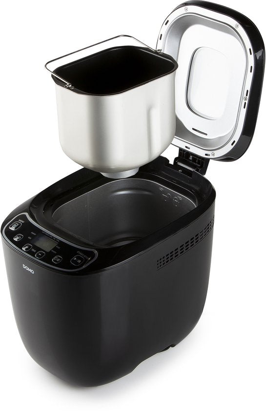DOMO DO1119B Broodbakmachine - 12 Programma’s - 700-1000g - Glutenvrij Programma - Zwart