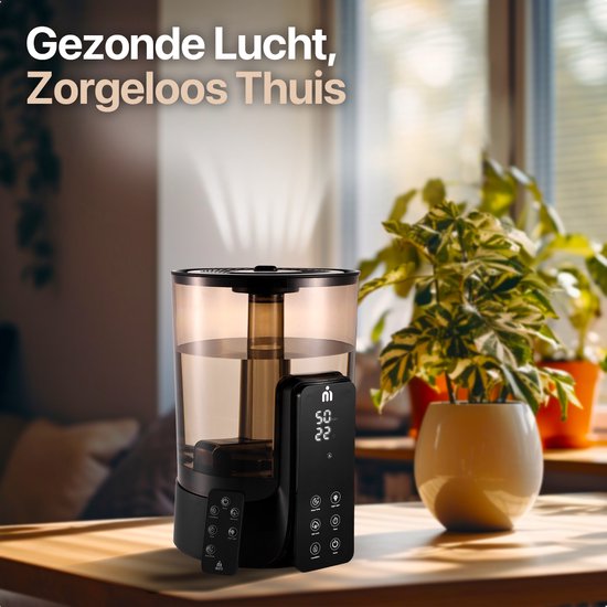 MATTI® - Luchtbevochtiger - Luchtbevochtigers 6L - Humidifier - Koele & Warme Mist - Ultrasoon