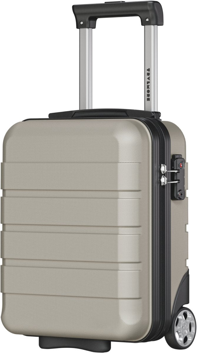 TRVLMORE Handbagagekoffer 40 x 30 x 20 cm – 24 L – Underseat – TSA-slot – 2 Wielen – Champagne