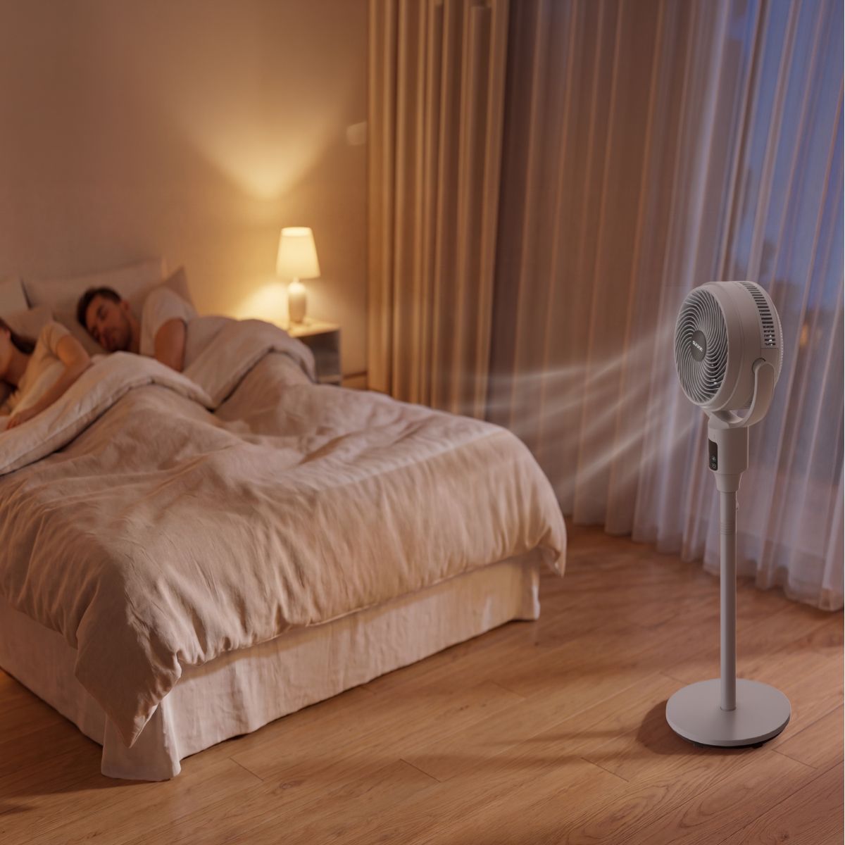 Auronic Statiefventilator - 59/108 cm - 9 Standen - 90° Oscillatie - Afstandsbediening - Fluisterstil - Grijs
