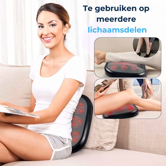 Health Bay® Voetmassage Apparaat - Verwarmde Shiatsu Massage - Voetmassage Apparaat Bloedsomloop - Wasbare Hoes - Infrarood Verwarming -