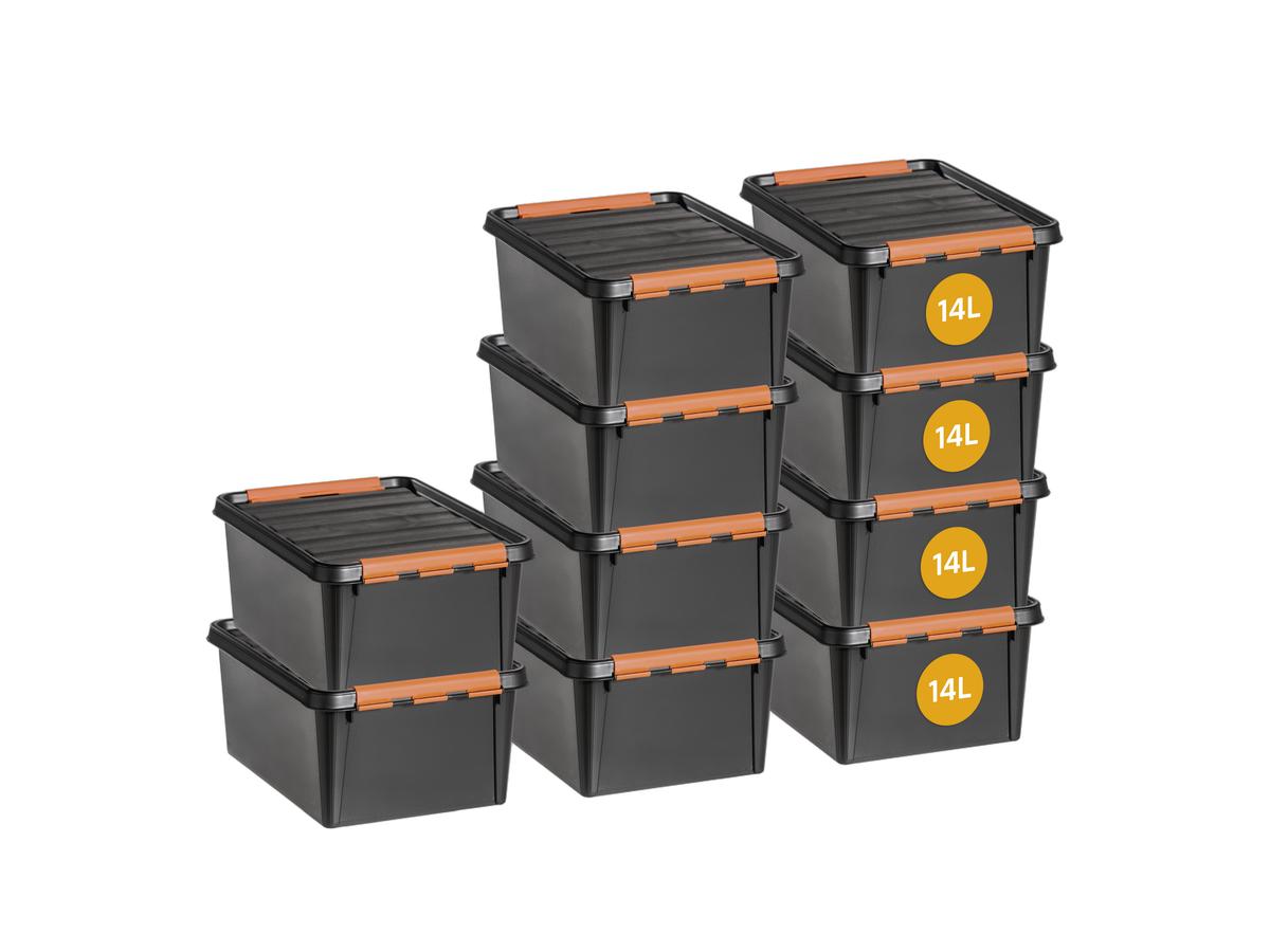 Orthex SmartStore Pro 15 Opbergbox - Stapelbaar - 14 Liter - Zwart