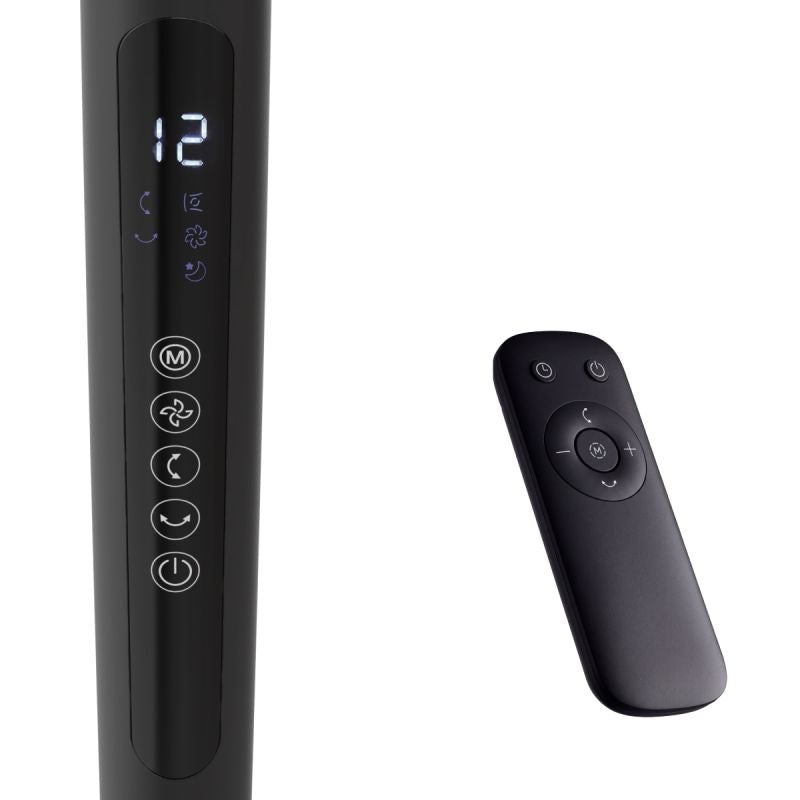Auronic Omni Ventilator Zwart - 12 Snelheden - 120° Oscillatie - Met Afstandsbediening