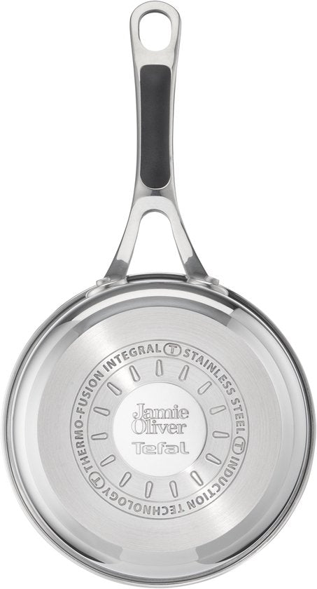 Jamie Oliver by Tefal Cook's Classic - Pannenset - 4-delig - Met Deksel - Inductie - RVS - Geschikt voor alle warmtebronnen