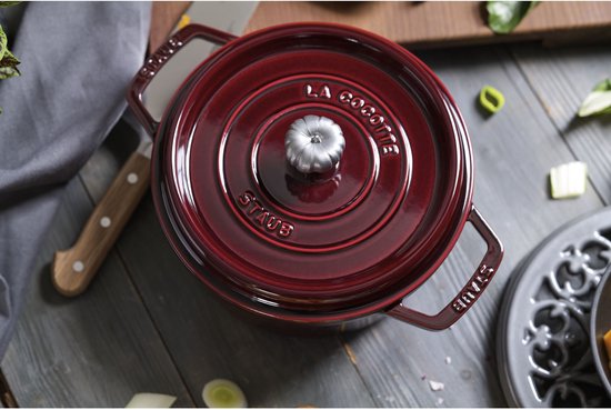 Staub Braadpan - Rond - 24 cm - Grenadine