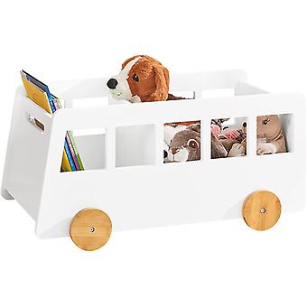 SoBuy - Kinderen Kids Boekenkast - Wit - 68x33x43 cm