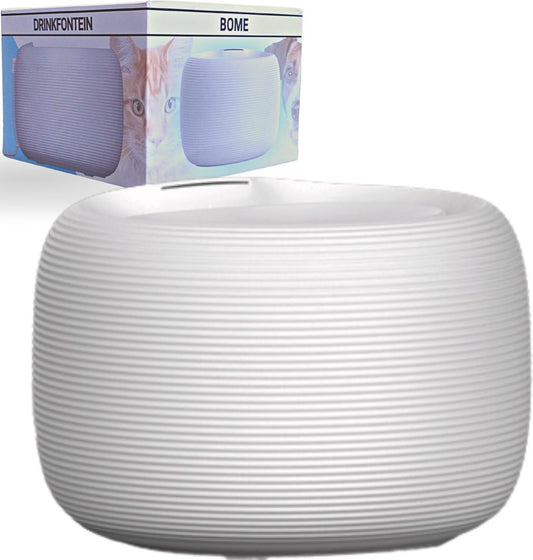 BOME Drinkfontein voor Katten en Honden - 2.5 Liter - Automatische Spoeling - Inclusief 2 Filters