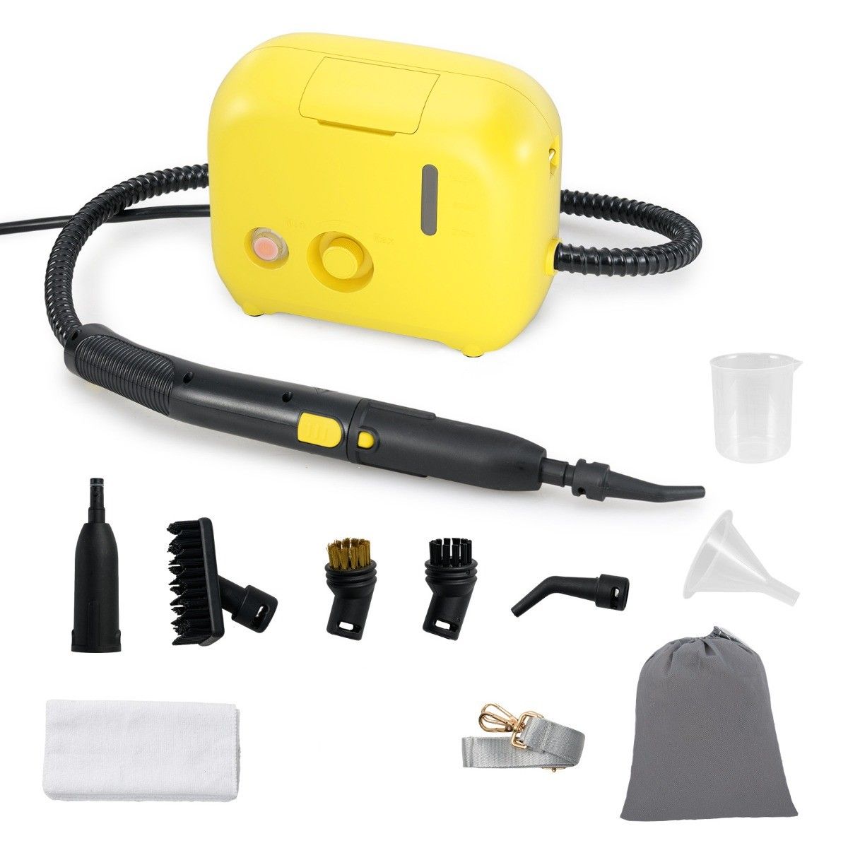 Coast Draagbare Stoomreiniger - 1600W - 1L Watertank - Geel