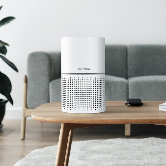Bloomfold Luchtreiniger - HEPA 13 filter + koolstoffilter - CADR: 240m3/h. - Wifi modus & App - Luchtkwaliteit indicator - 3 standen + slaapstand