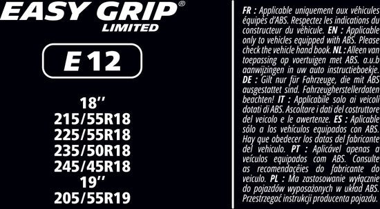 Michelin Easy Grip Limited Sneeuwkettingen - EG-E12
