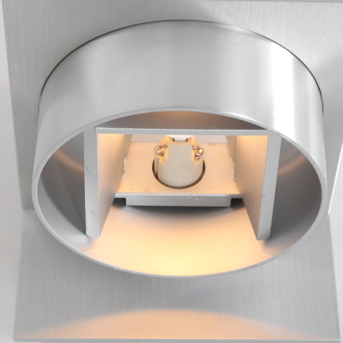 Wandlamp Muro 3366ST Staal G9, verstelbare schotjes, kunststof en metaal, modern design 12x12x14 cm, Steinhauer