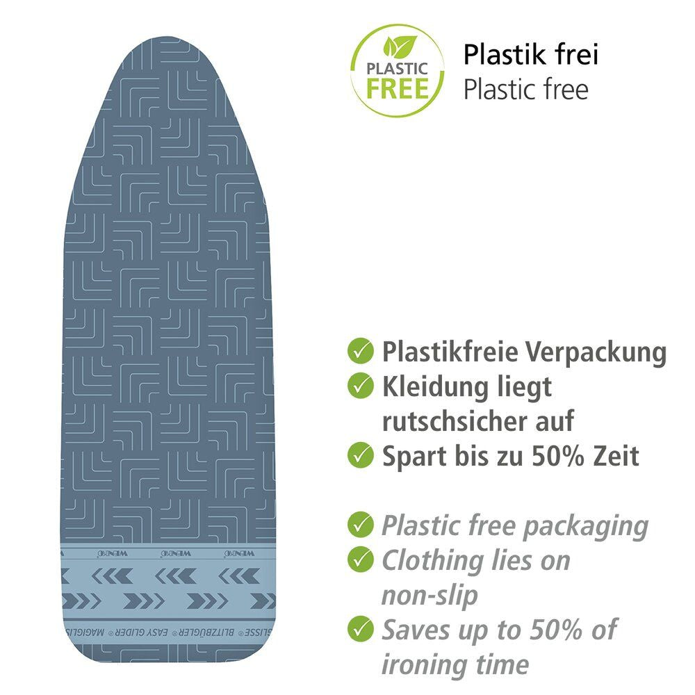 WENKO Air Comfort Blitzbügler Strijkplankhoes XL/Universal - Tot 140 x 48 cm - 5 Lagen