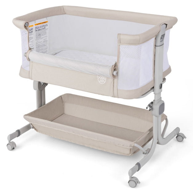 Coast Reiswiegje - 0-6 maanden - 6 Hoogteniveaus - 87 x 63 x 85 cm - Beige