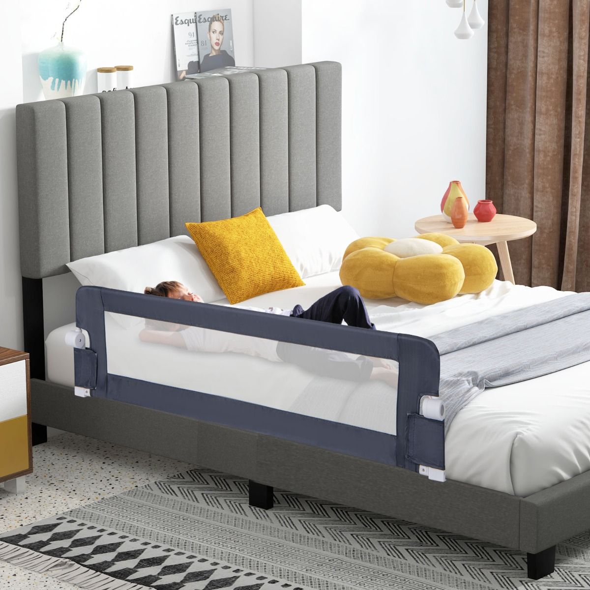 Coast Kinder Bedhekje Veiligheid - 150 x 40 x 42 cm - Grijs
