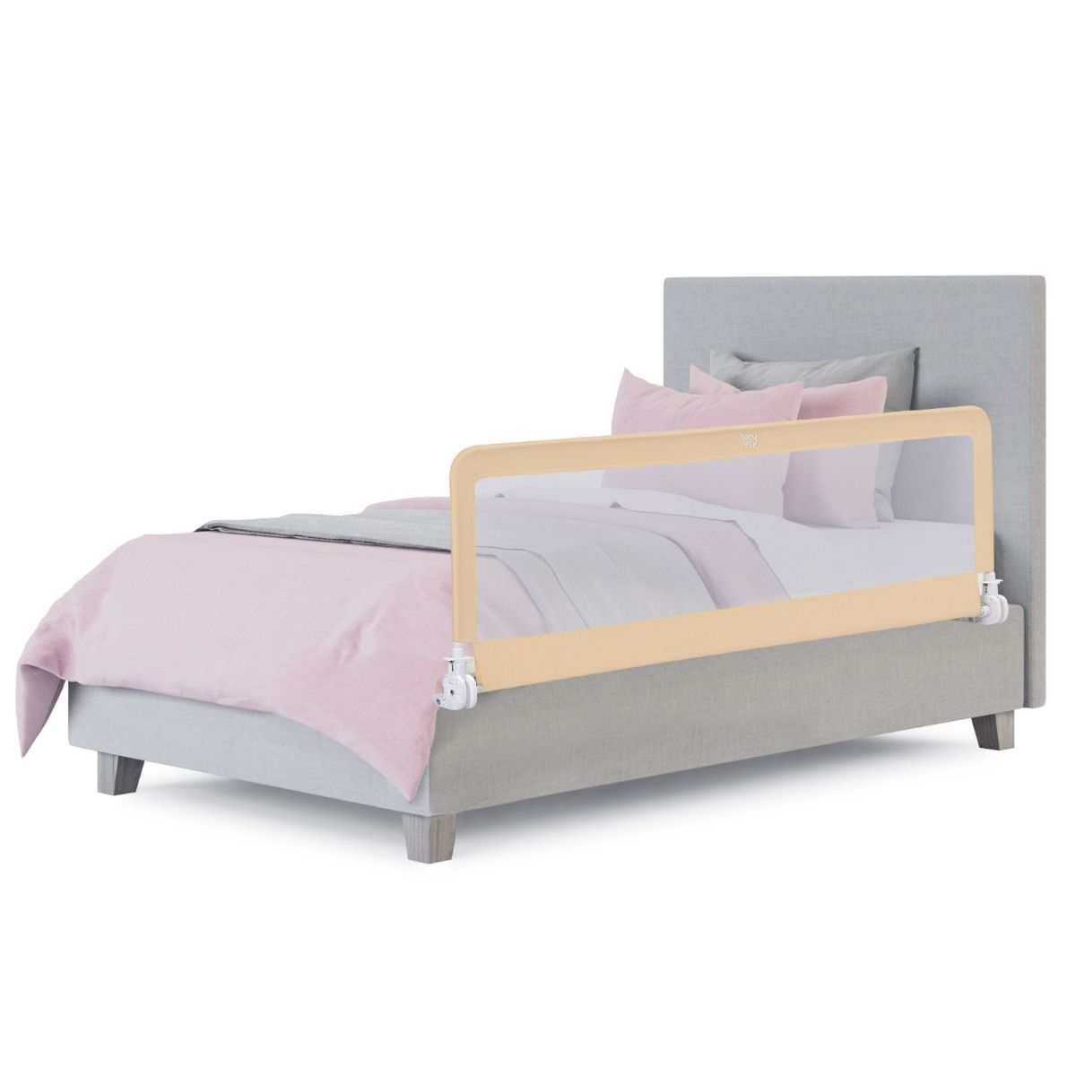 Coast Bedhekje Inklapbaar - 180 cm x 56 cm - Beige - Veiligheidsbedrail voor Peuters en Kinderen