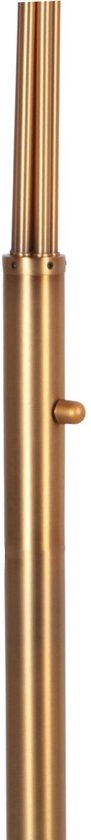 Bronzen vloerlamp Pentra 4855BR, 5-lichts van Mexlite met marmeren voet, verstelbare armen en kantelbare reflectoren, moderne retro stijl, hoogte 210 cm en reikwijdte 100 cm