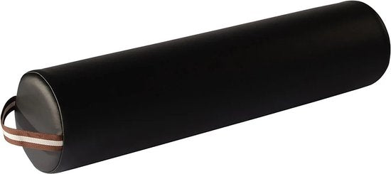 ZenGrowth® Massagetafel Knierol Rond – Zwart – 66 cm x 15 cm – Rolkussen – Kniekussen – Handige ritssluiting – Comfortabel - Hygiënisch