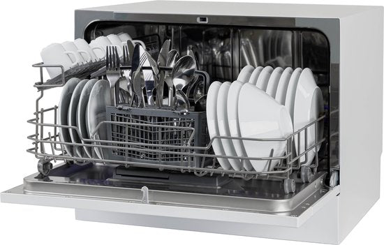 Tomado TDW5501W - Mini vaatwasser - Kleine vaatwasser - Vrijstaand - 6 couverts - 5 programma's - Energieklasse D - Wit