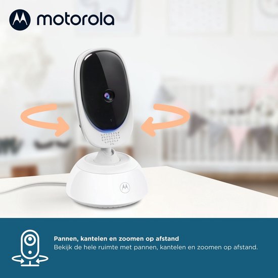 Motorola Nursery Babyfoon met Camera - Baby Monitor VM75 - Baby Camera met Kleuren Display, Tweeweg Communicatie, Slaapliedjes en Infrarood Nachtvisie - 300M Bereik