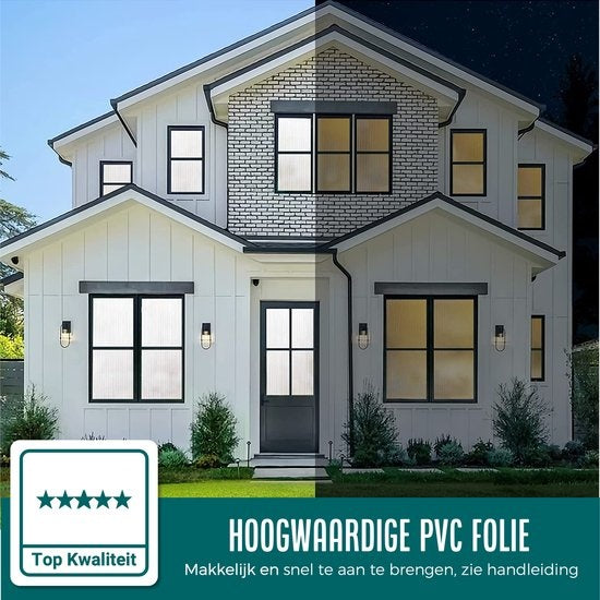 Homewell Raamfolie HR++ 90x300 - Isolerend & Zonwerend - Anti inkijk - Statisch - Lamellen