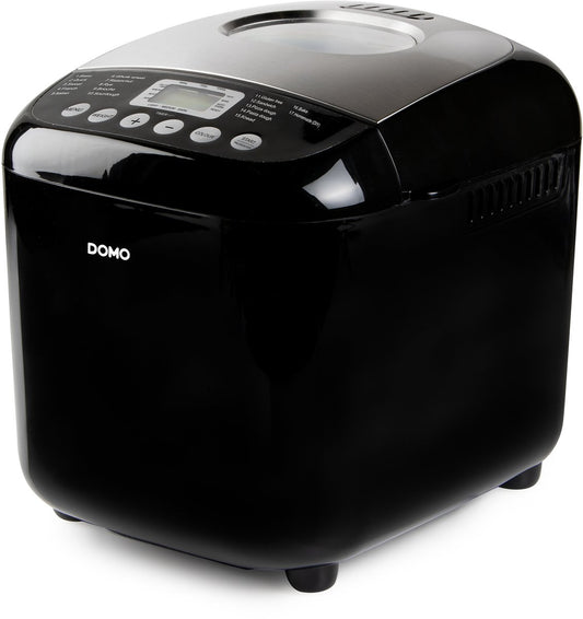 Domo B3978 Broodbakmachine 17 Programma's - Zuurdesem - Glutenvrij - 500-1000g - Zwart