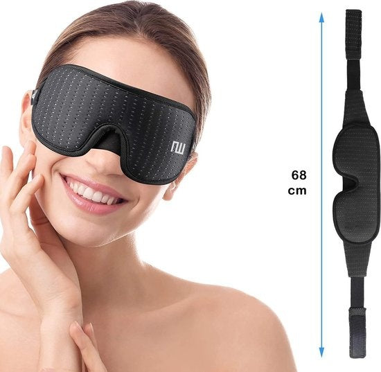 Northwall Slaapmasker Luxe - 100% Verduisterend - 3D Traagschuim - met Opbergzakje