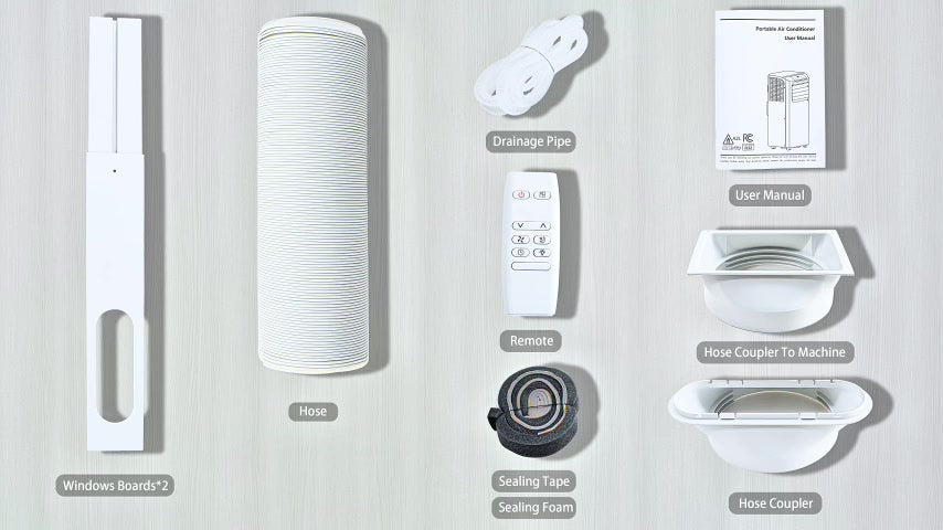 Humhold Mobiele Airconditioner 9000 BTU - 3-in-1 Koelen, Ontvochtigen en Ventileren - tot 33 m²
