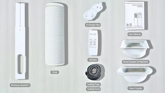 Humhold Mobiele Airconditioner 9000 BTU - 3-in-1 Koelen, Ontvochtigen en Ventileren - tot 33 m²
