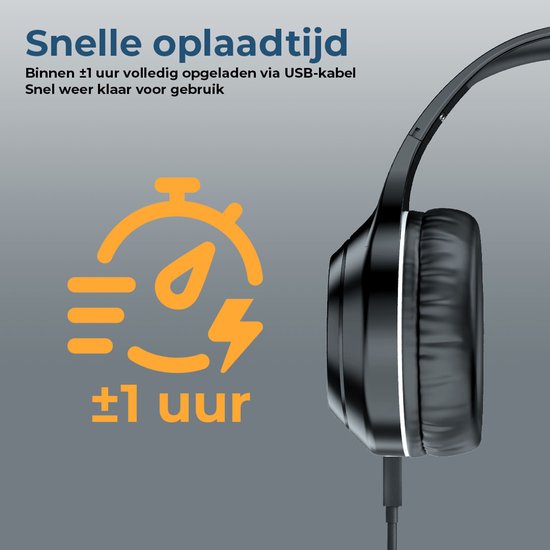 Denver Bluetooth Koptelefoon - Active Noise Canceling - Draadloos - Handsfree Bellen - BTN211 - Model 2026