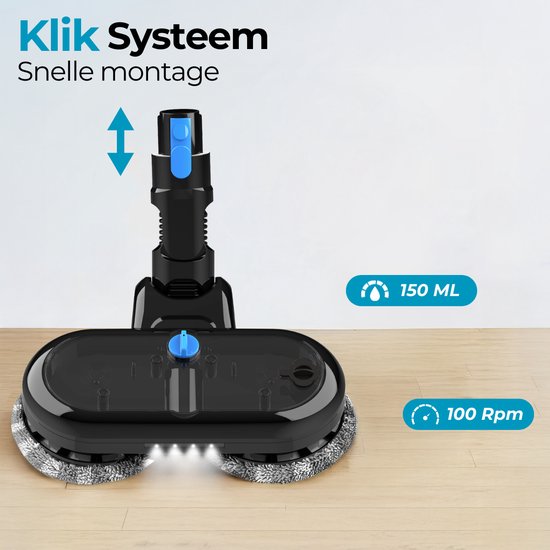 Sanovy Mophead voor Turbo Flex X28 - Elektrische Mop met Mop Pads