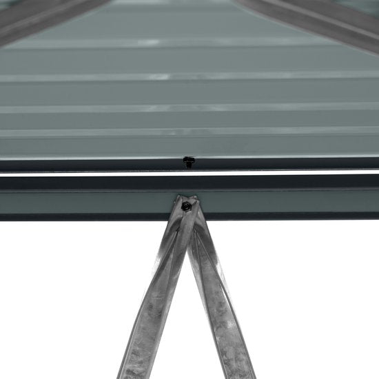 AXI Owen metalen Containerombouw Antraciet - Kliko ombouw voor 1 afvalcontainer – Max. 240L – Goede ventilatie