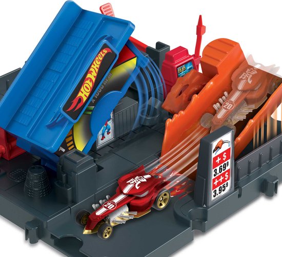 Hot Wheels City Explorer Fuel Station Shift - Hot wheels uitbreiding - Hot wheels baandelen