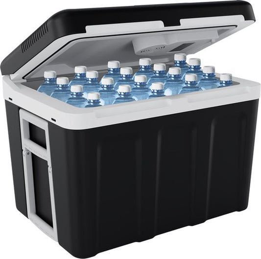 Auronic Koelbox Elektrisch 12V en 230 volt - Coolbox - Auto - Camping Koelkast - Koelen en Verwarmen - 40L - Frigobox - Zwart
