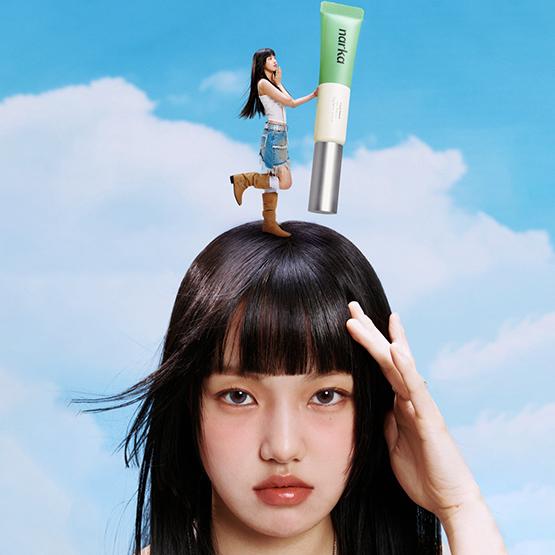 Narka Frisse Sebum Haarmascara 15g - Uitgroei Cover - Olie Controle - Haarlijn & Babyhaartjes Styling