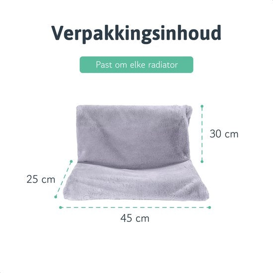 LBB Katten Hangmat voor Radiator - Mand en bed - kat - Radiatorhangmat - Grijs