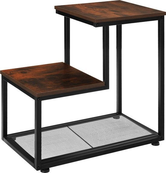 tectake® - Bijzettafel Halifax - salontafel - industrial dark - 404271