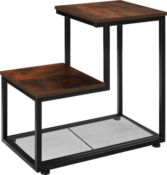 tectake® - Bijzettafel Halifax - salontafel - industrial dark - 404271