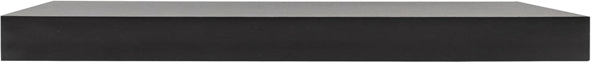 Woltu Zwevende Wandplank - 80x22,9x3,8 cm - Zwart - MDF Wandrek Modern en Ruimtebesparend