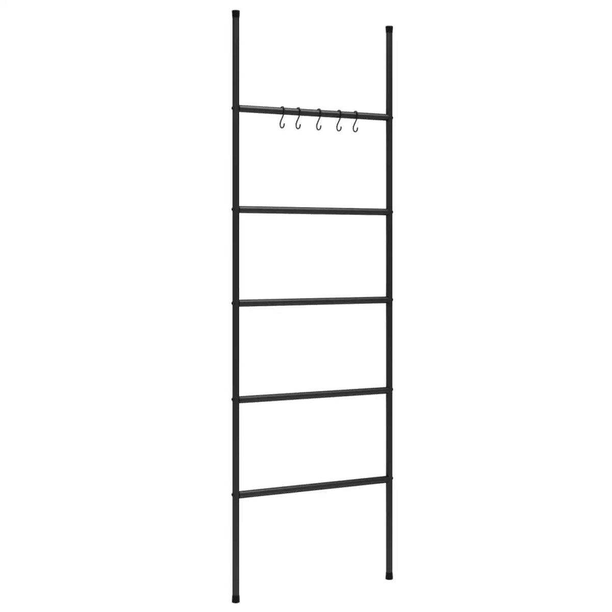 Minghou Ladder Droogrek voor Handdoeken en Kleding - Zwart Metaal