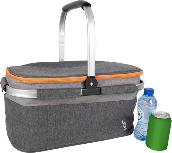 Bo-Camp - Koeltas - Koelmand - Grijs - Polyester - 26 Liter