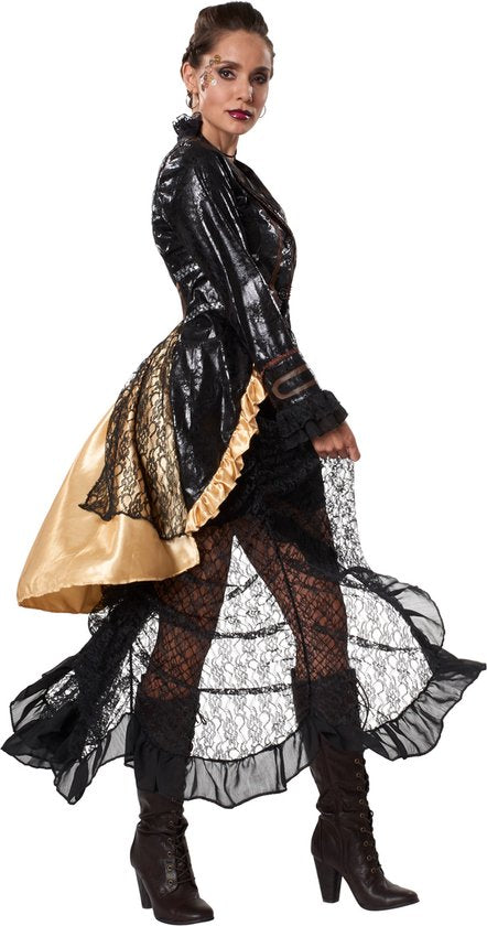 Dressforfun Steampunk rebel M - verkleedkleding kostuum halloween verkleden feestkleding carnavalskleding carnaval feestkledij partykleding - 302326