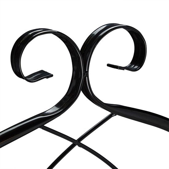 klimplantenrek - metaal - set van 2 - 220 x 50 cm - trellis - zwart