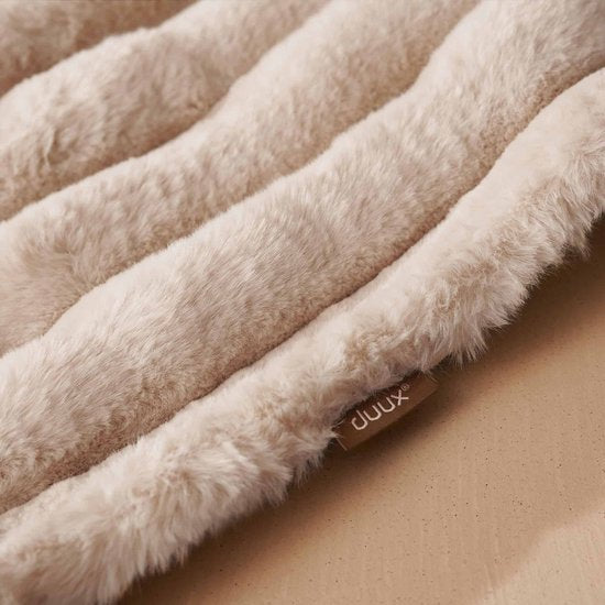 Duux Yentl Gestreepte Elektrische Warmtedeken 200x200 cm – 9 standen – Grijs