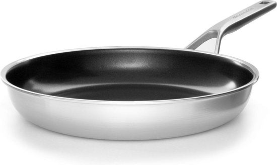 KitchenAid Multi-Ply koekenpan ø28cm - RVS - inductie - anti-aanbak - PFAS-vrij