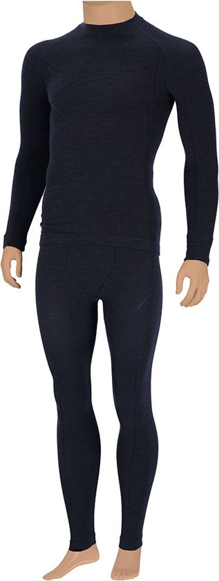 Xtreme Thermolegging Heren - Merino Wol - Navy Melange - Maat M